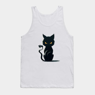 Black cat Tank Top